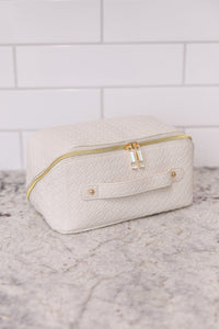 Thumbnail for New Dawn Large Capacity Cosmetic Bag in White