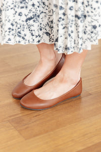 Thumbnail for On Your Toes Ballet Flats in Camel