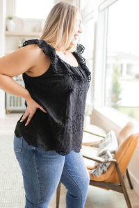 Thumbnail for Parisian Stroll Lace Blouse in Black