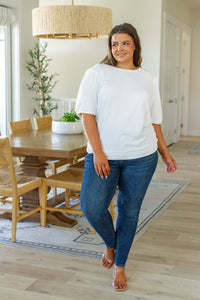 Thumbnail for Pristine Puff Sleeve Top in White