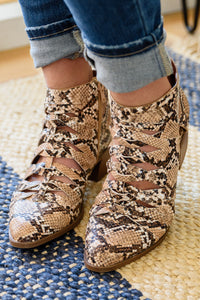 Thumbnail for Sadie Ankle Boots In Snakeskin