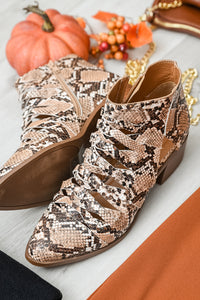 Thumbnail for Sadie Ankle Boots In Snakeskin