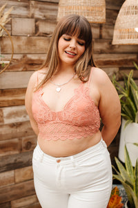 Thumbnail for So This is Love Bralette in Coral Haze