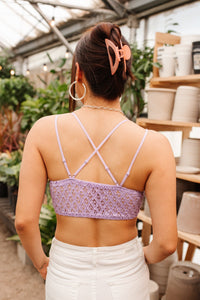 Thumbnail for So This is Love Bralette in Lavender