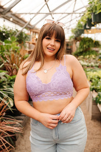 Thumbnail for So This is Love Bralette in Lavender