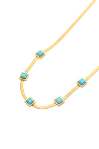 Thumbnail for Turquoise Squares Necklace