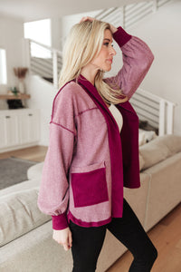 Thumbnail for Two Hearts Jacket In Plum