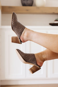 Thumbnail for Walk With Me Woven Mules