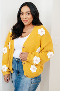 Thumbnail for You're Enough Floral Cardigan