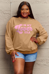 Thumbnail for Simply Love Full Size IN MY LOVER ERA Round Neck Sweatshirt