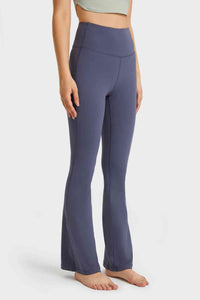 Thumbnail for Elastic Waist Flare Yoga Pants