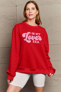 Thumbnail for Simply Love Full Size IN MY LOVER ERA Round Neck Sweatshirt