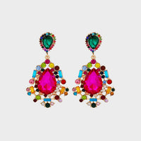 Thumbnail for Teardrop Shape Rhinestone Alloy Dangle Earrings