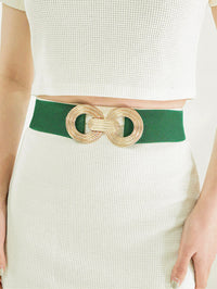 Thumbnail for Geometric Buckle Elastic Wide Belt