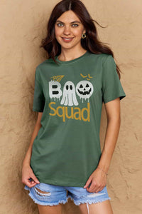 Thumbnail for Simply Love Full Size BOO SQUAD Graphic Cotton T-Shirt