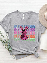 Thumbnail for HAPPY EASTER Round Neck Short Sleeve T-Shirt