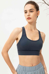 Thumbnail for Scoop Neck Long Sports Bra