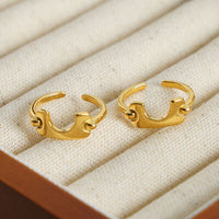 Thumbnail for 18K Gold-Plated Irregular Open Ring