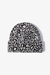 Thumbnail for Leopard Pattern Cuffed Beanie