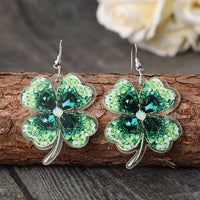 Thumbnail for Lucky Clover Acrylic Dangle Earrings