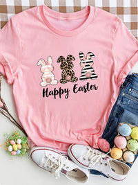 Thumbnail for HAPPY EASTER Round Neck Short Sleeve T-Shirt