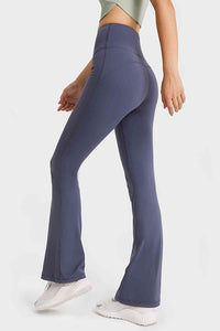 Thumbnail for Elastic Waist Flare Yoga Pants