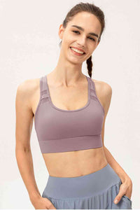 Thumbnail for Scoop Neck Long Sports Bra