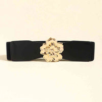 Thumbnail for Flower Alloy Buckle Elastic Belt