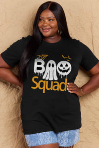 Thumbnail for Simply Love Full Size BOO SQUAD Graphic Cotton T-Shirt