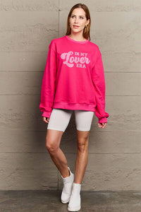 Thumbnail for Simply Love Full Size IN MY LOVER ERA Round Neck Sweatshirt