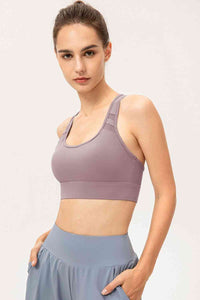 Thumbnail for Scoop Neck Long Sports Bra