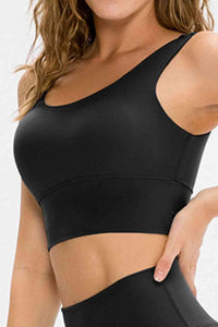 Thumbnail for Scoop Neck Long Sports Bra