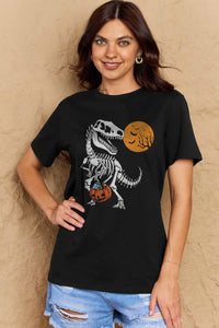 Thumbnail for Simply Love Full Size Dinosaur Skeleton Graphic Cotton T-Shirt