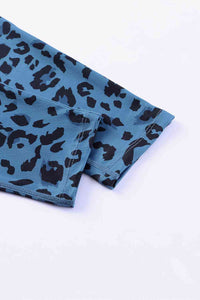 Thumbnail for Leopard Print Wide Waistband Leggings