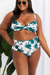 Thumbnail for Marina West Swim Take A Dip Twist High-Rise Bikini in Forest