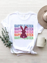 Thumbnail for HAPPY EASTER Round Neck Short Sleeve T-Shirt