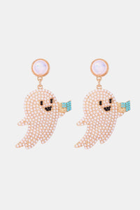 Thumbnail for Ghost Shape Synthetic Pearl Dangle Earrings