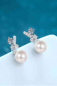 Thumbnail for Pearl Moissanite Stud Earrings