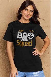 Thumbnail for Simply Love Full Size BOO SQUAD Graphic Cotton T-Shirt