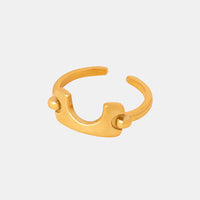 Thumbnail for 18K Gold-Plated Irregular Open Ring