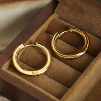 Thumbnail for 18K Gold-Plated Huggie Earrings