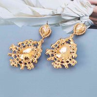 Thumbnail for Teardrop Shape Rhinestone Alloy Dangle Earrings