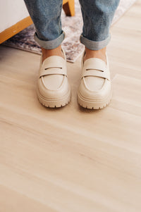 Thumbnail for Penny For Your Thoughts Loafers in Bone